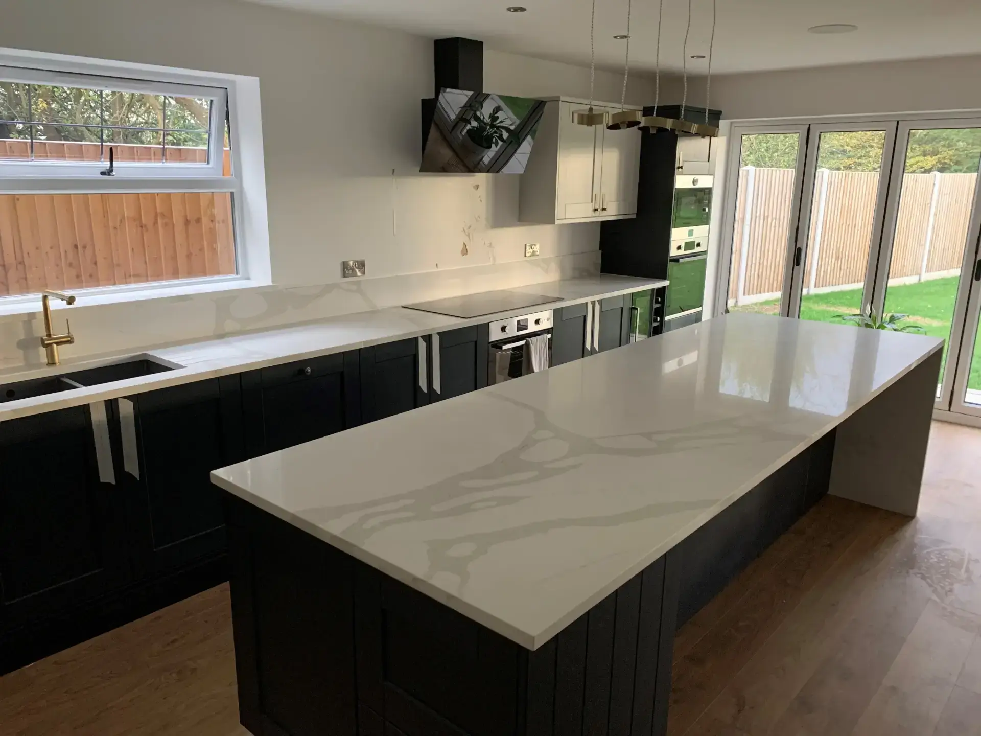 Modern Kitchen With Sleek Design.