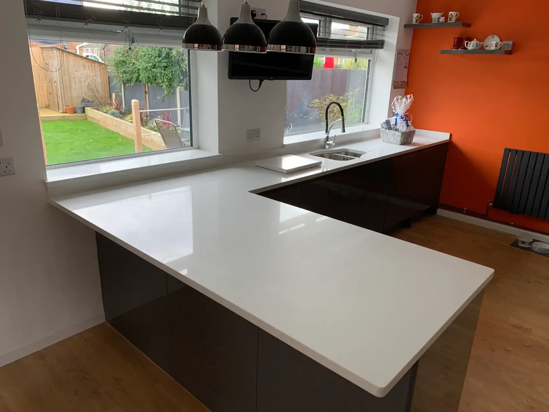 Modern Kitchen With Sleek Surfaces.