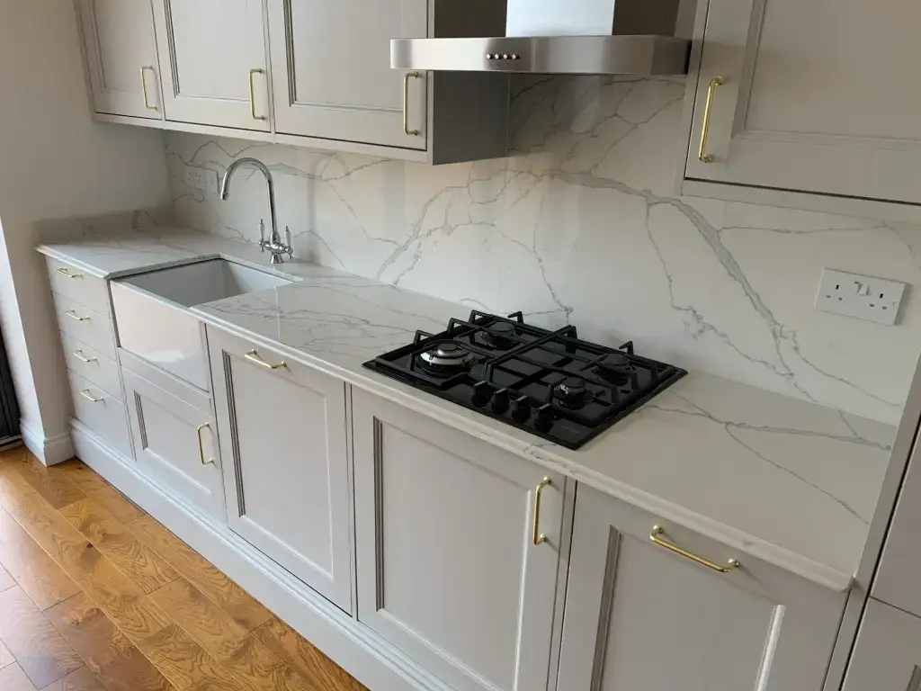 Modern Kitchen With Marble Countertop