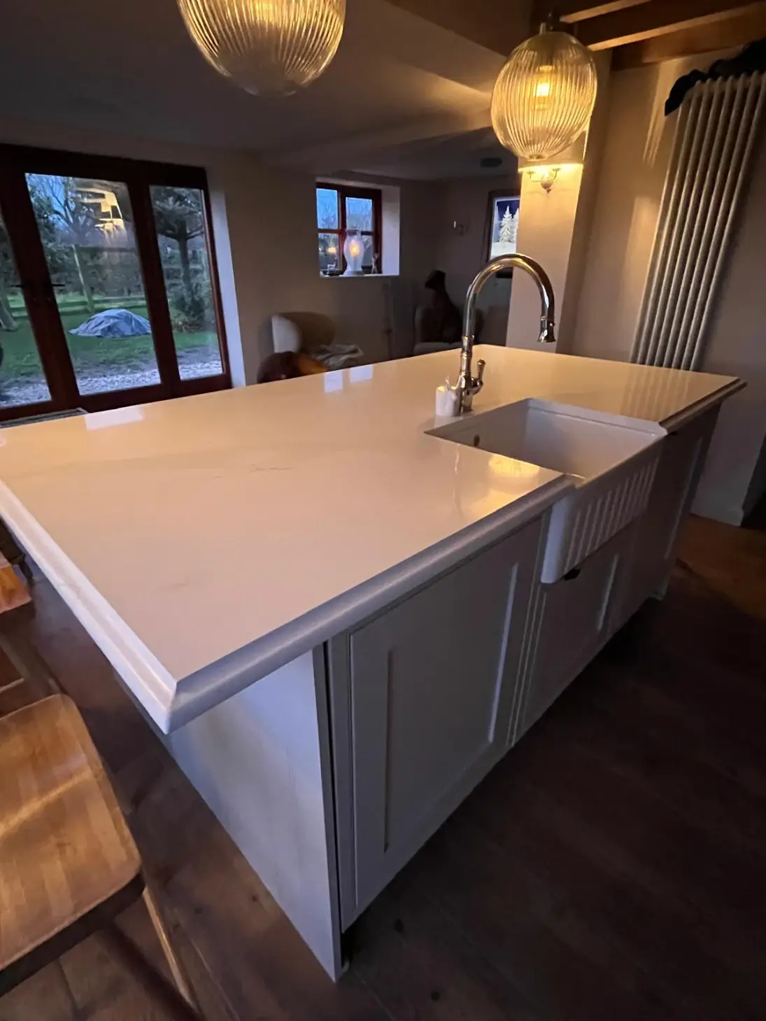 Leicestershire 4 Modern Kitchen Island With Sink
