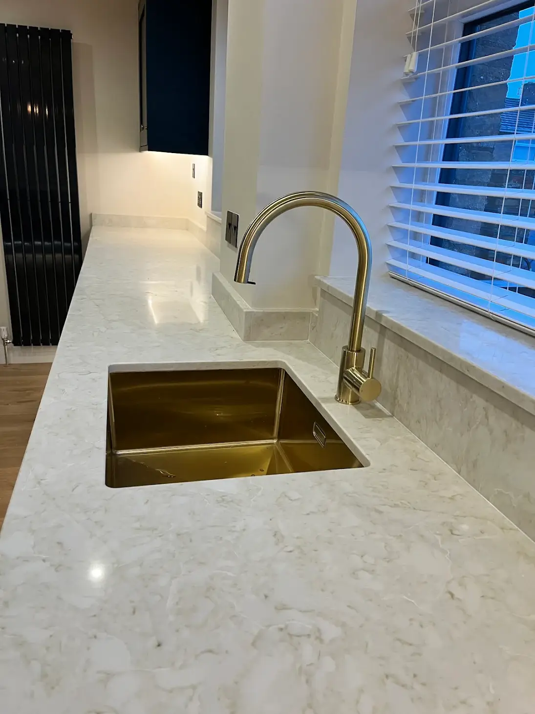 Buckinghamshire 4 Modern Kitchen With Gold Sink.