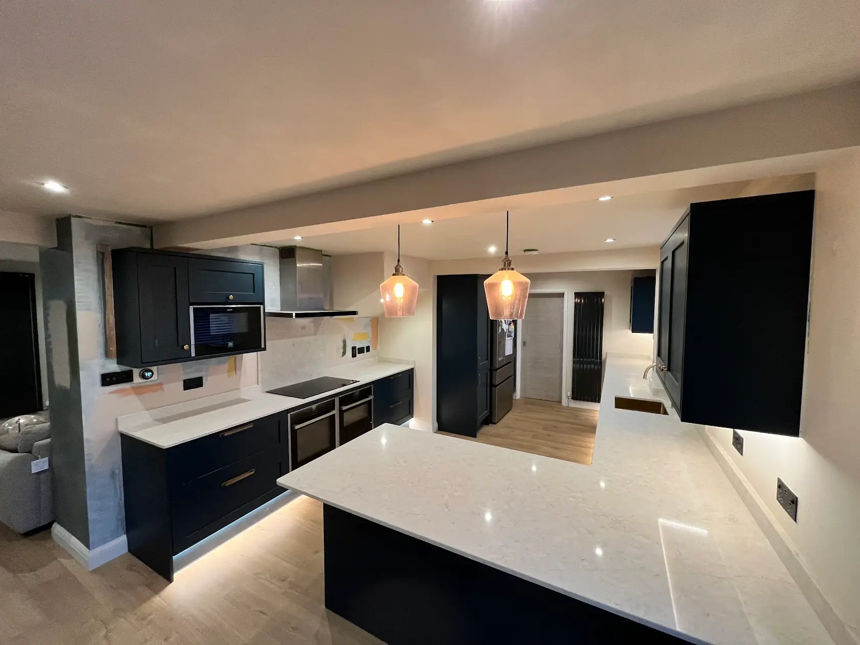 Modern Kitchen With Sleek Design.