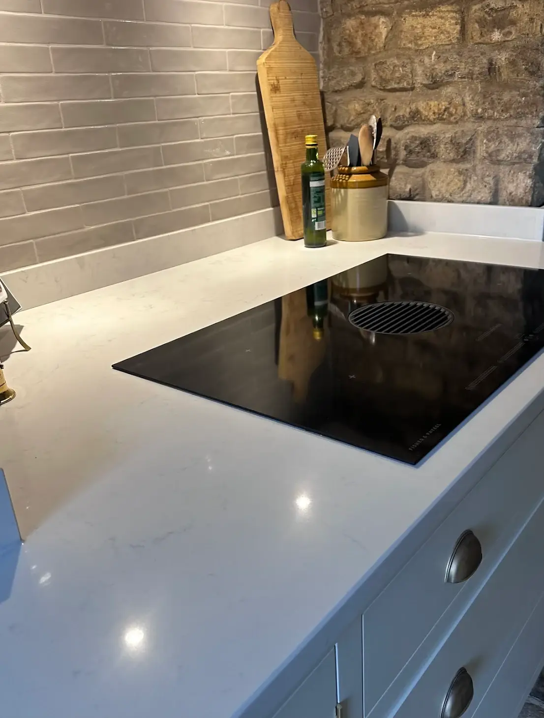 Modern Kitchen Countertop With Appliances